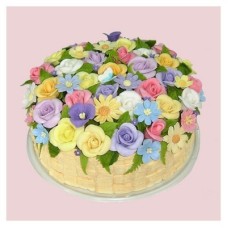 Flowers Basket Cake
